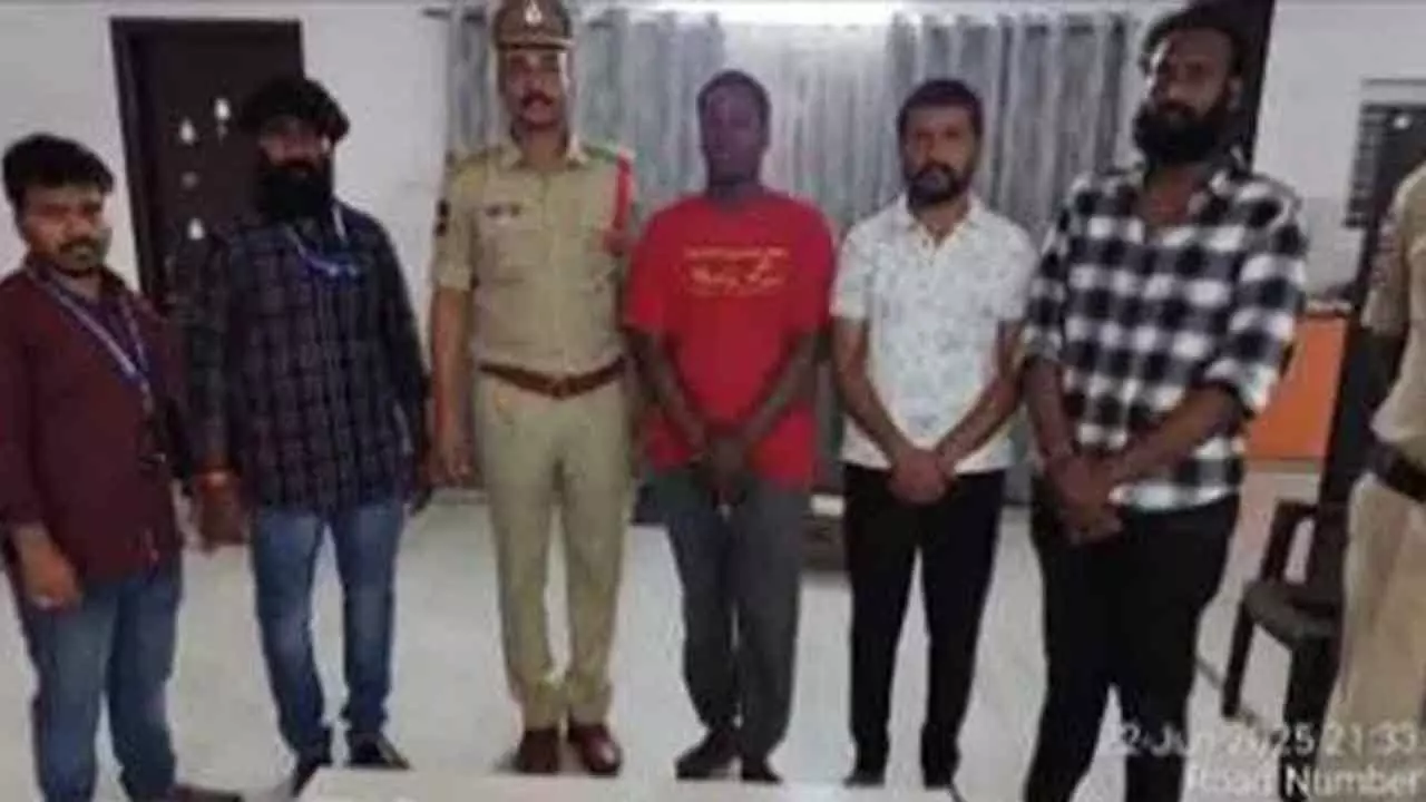 TGANB busts international drug ring, seizes Rs 30 lakh worth narcotics TGANB busts international drug ring, seizes Rs 30 lakh worth narcotics
