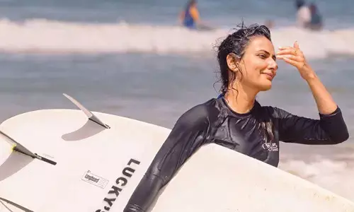 Fatima Sana Shaikh learns surfing in five days: ‘Thoda thoda seekh liya’