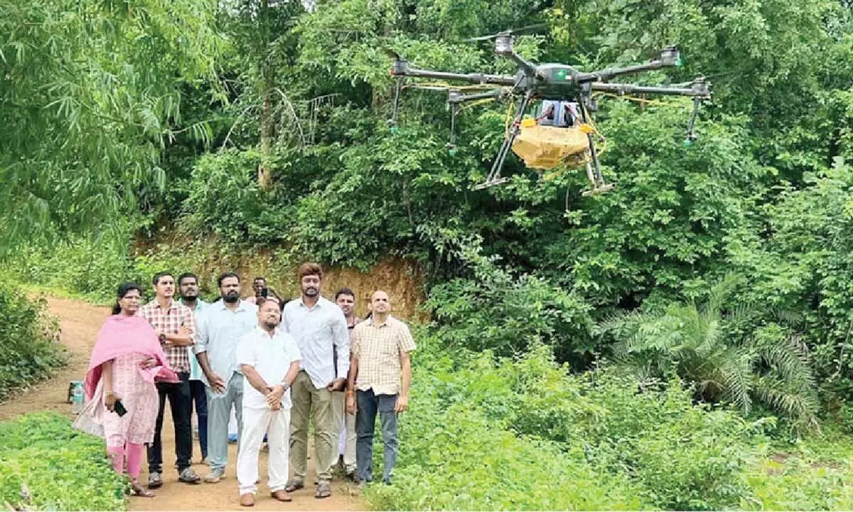 Health Dept utilises drones in anti-mosquito operation Health Dept utilises drones in anti-mosquito operation