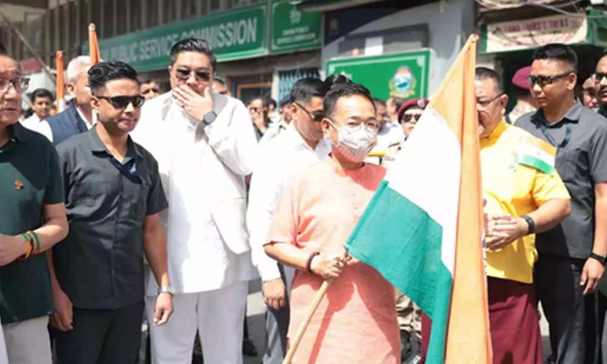 CM Tamang leads Samvidhan Hatya Diwas rally in Gangtok CM Tamang leads Samvidhan Hatya Diwas rally in Gangtok