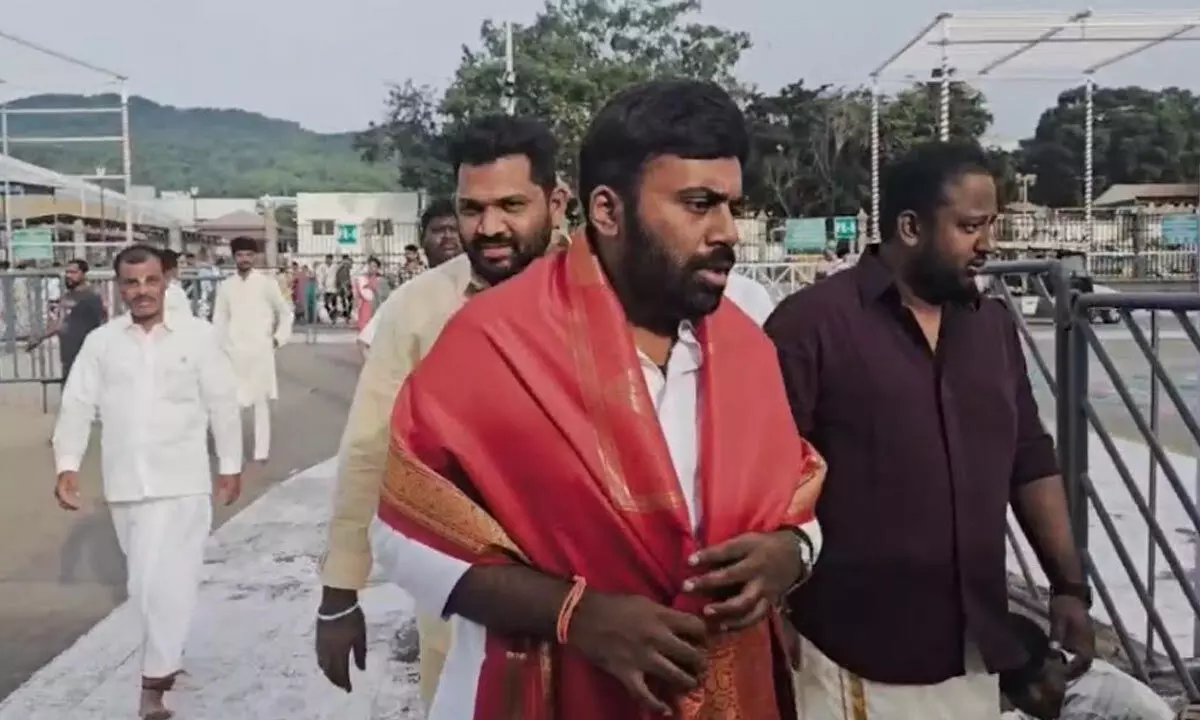 Thalapathy Vijay’s ‘Jana Nayagan’ producer NK Lohith seeks divine blessings at Tirumala