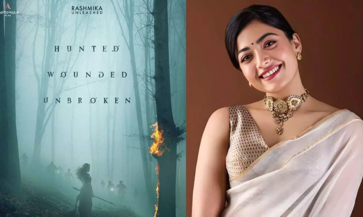 Rashmika Mandanna Teases New Warrior Film with Mysterious Poster Rashmika Mandanna Teases New Warrior Film with Mysterious Poster