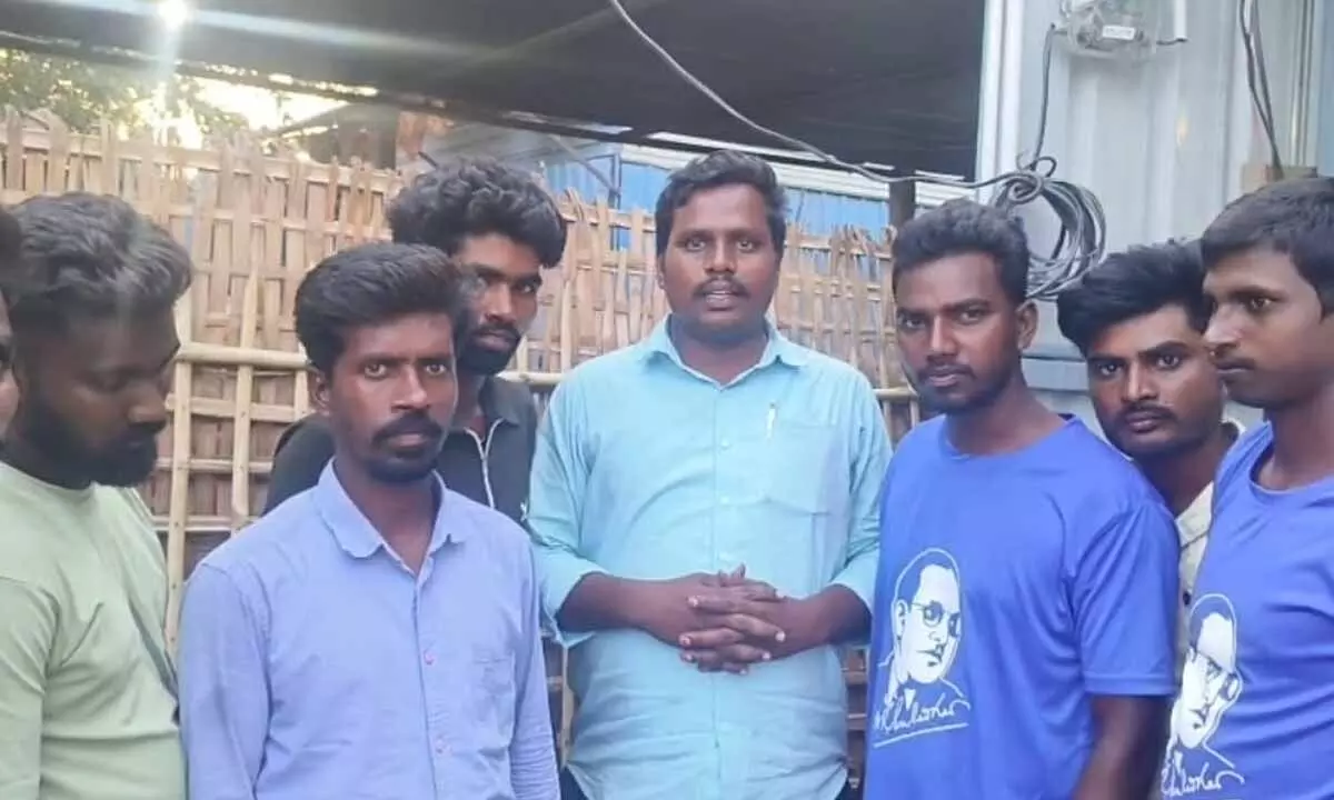 Outrage in Gadwal: Mid-Day Meals Served with Sickle to Poor Students in Government School Outrage in Gadwal: Mid-Day Meals Served with Sickle to Poor Students in Government School