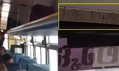 KSRTC bus leaks water during trip