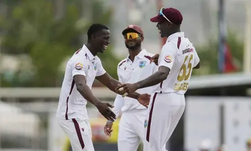 Wkts tumble as Australia routed for 180 by Windies