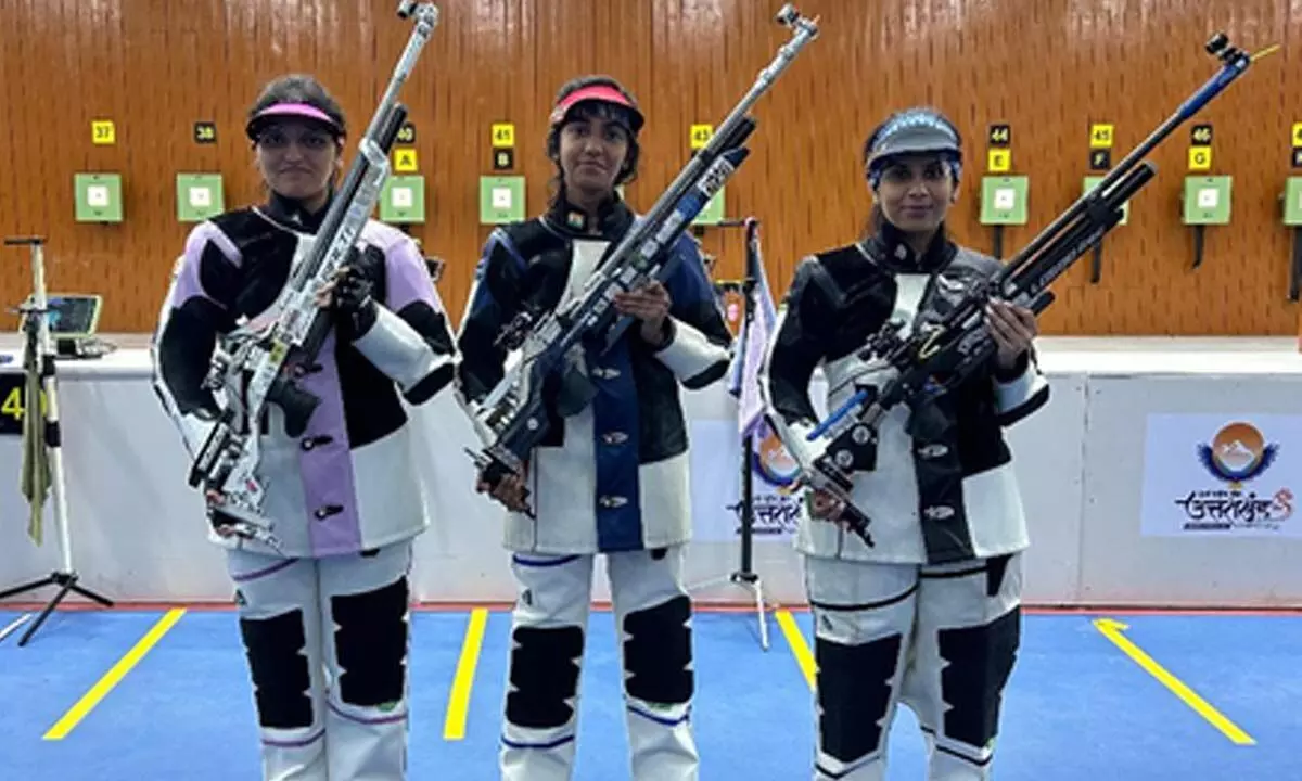 National Shooting: Anish bags double, Narmada wins air rifle National Shooting: Anish bags double, Narmada wins air rifle
