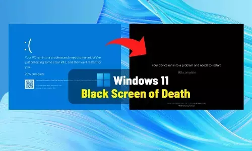 Microsoft Retires Blue Screen of Death After 40 Years, Introduces Sleek Black Screen in Windows 11 Update
