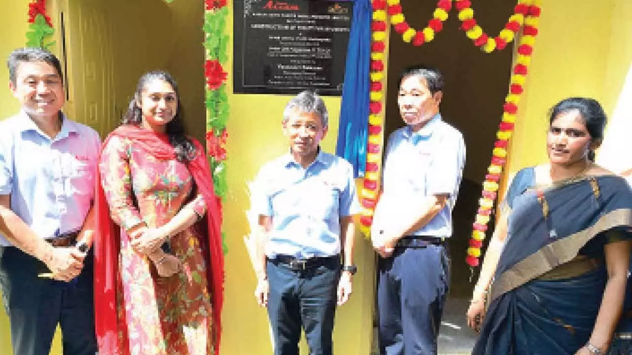 Aisan Auto provides infra to high school, Anganwadi centre