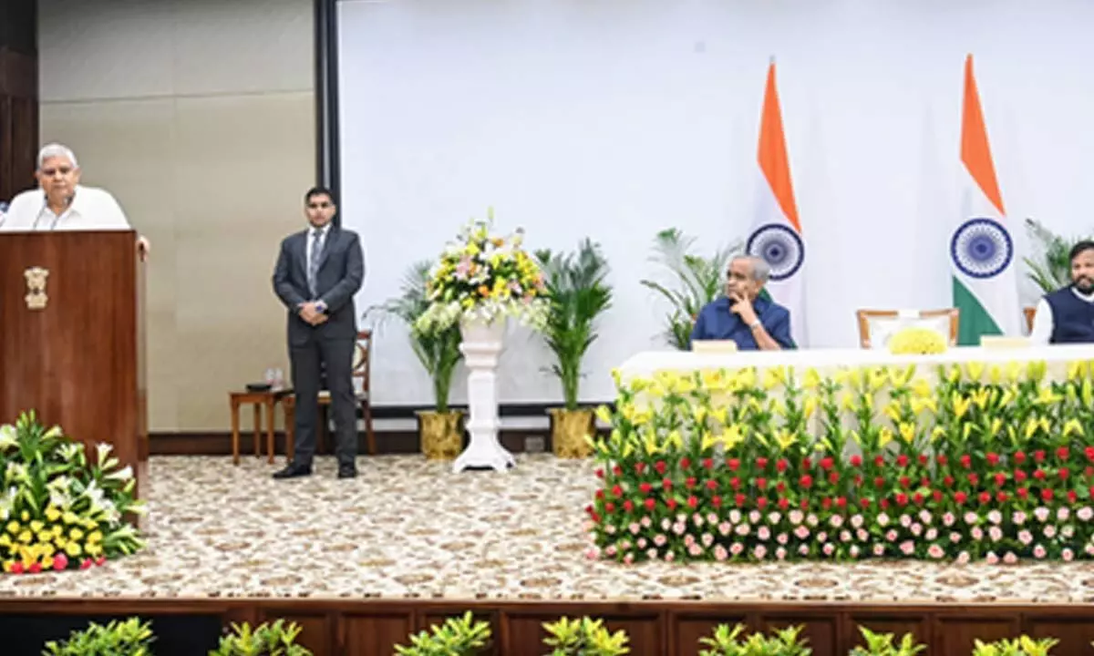 Preamble tampering a blot on Constitution, betrayal of Sanatan soul: VP Dhankhar Preamble tampering a blot on Constitution, betrayal of Sanatan soul: VP Dhankhar