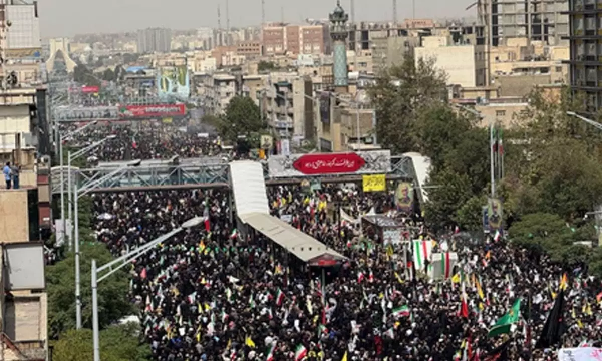Iran holds funeral for military commanders, scientists killed in Israeli strikes