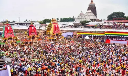 Thousands of people pulled chariots: Amid chants of ‘Jai Jagannath’, Rath Yatra begins in Puri