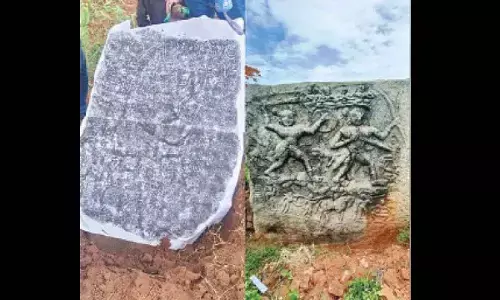 10th-century Kannada, Tamil inscriptions; hero stones found in Chamarajanagar farm