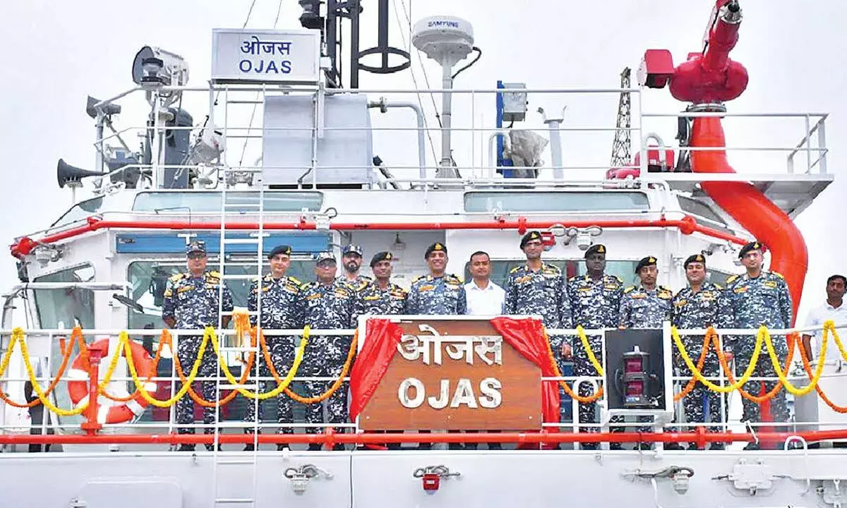 Fifth 25T bollard pull tug Ojas inducted into navy Fifth 25T bollard pull tug Ojas inducted into navy
