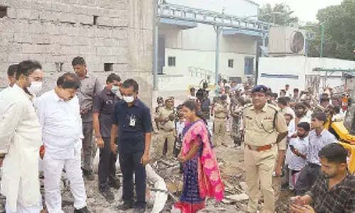 Kishan Reddy, Ramchander Rao visit accident site in Pashamylaram