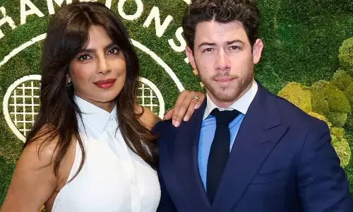 Priyanka Chopra Watches Wimbledon Tennis Match