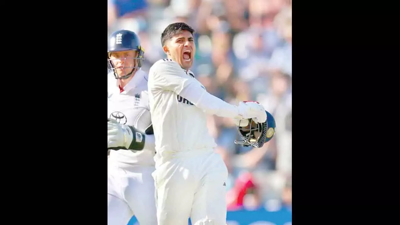 Gill’s 269 leads India to 587, England at 77/3