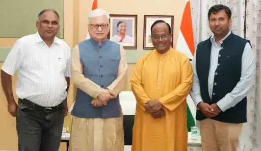 Junicorns from 4 States Meet Governor Jishnu Dev Varma to Showcase Youth Innovation