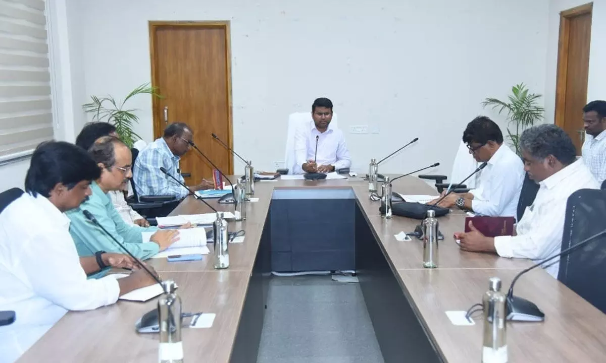 Collector Santosh Directs Officials to Expedite Double Bedroom Housing Project Completion