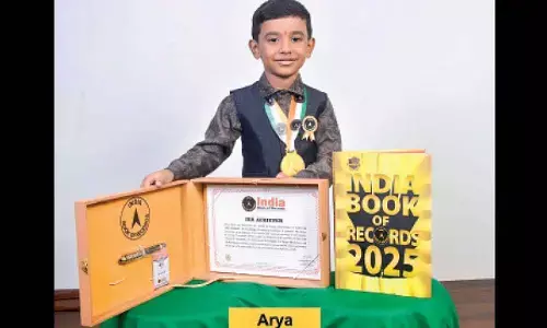 5-year-old- boy enters India Book of Records