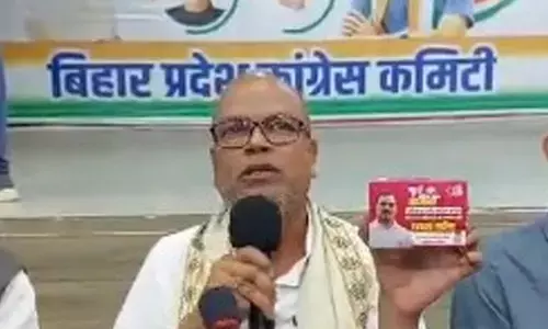 Rahul Gandhis photo on sanitary pads in Bihar: JD-U slams Congress for ideological bankruptcy