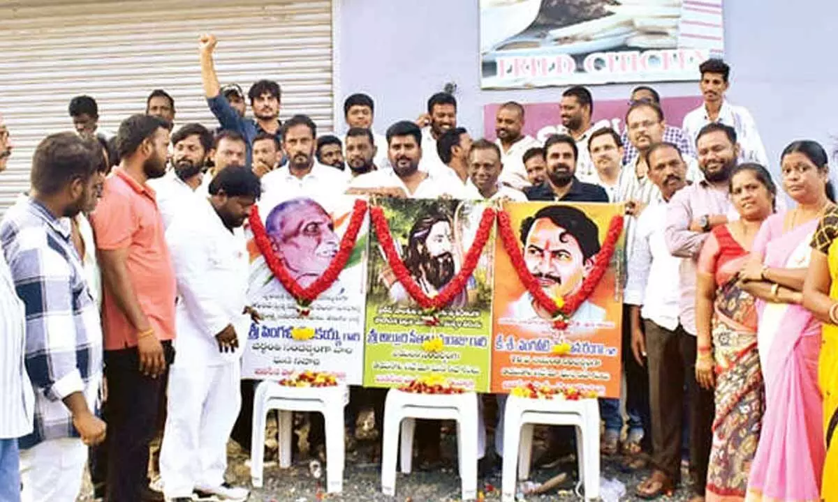 JSP pays tributes to national leaders JSP pays tributes to national leaders