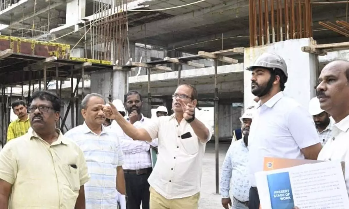 JC inspects construction works of TUDA Towers JC inspects construction works of TUDA Towers