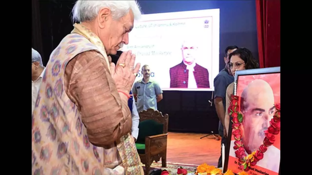 PM Modi fulfilled Syama Prasad Mookerjee’s dream after 66 years: J&K L-G