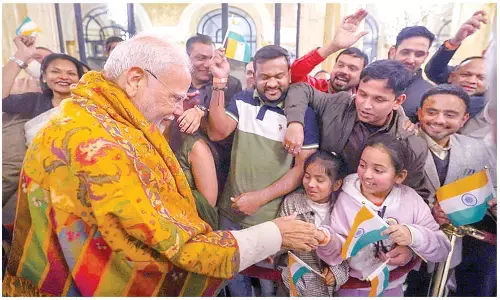 Distance no barrier for cultural connect: Modi