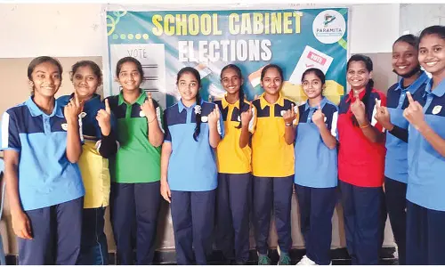 Paramita Heritage CBSC school holds student elections