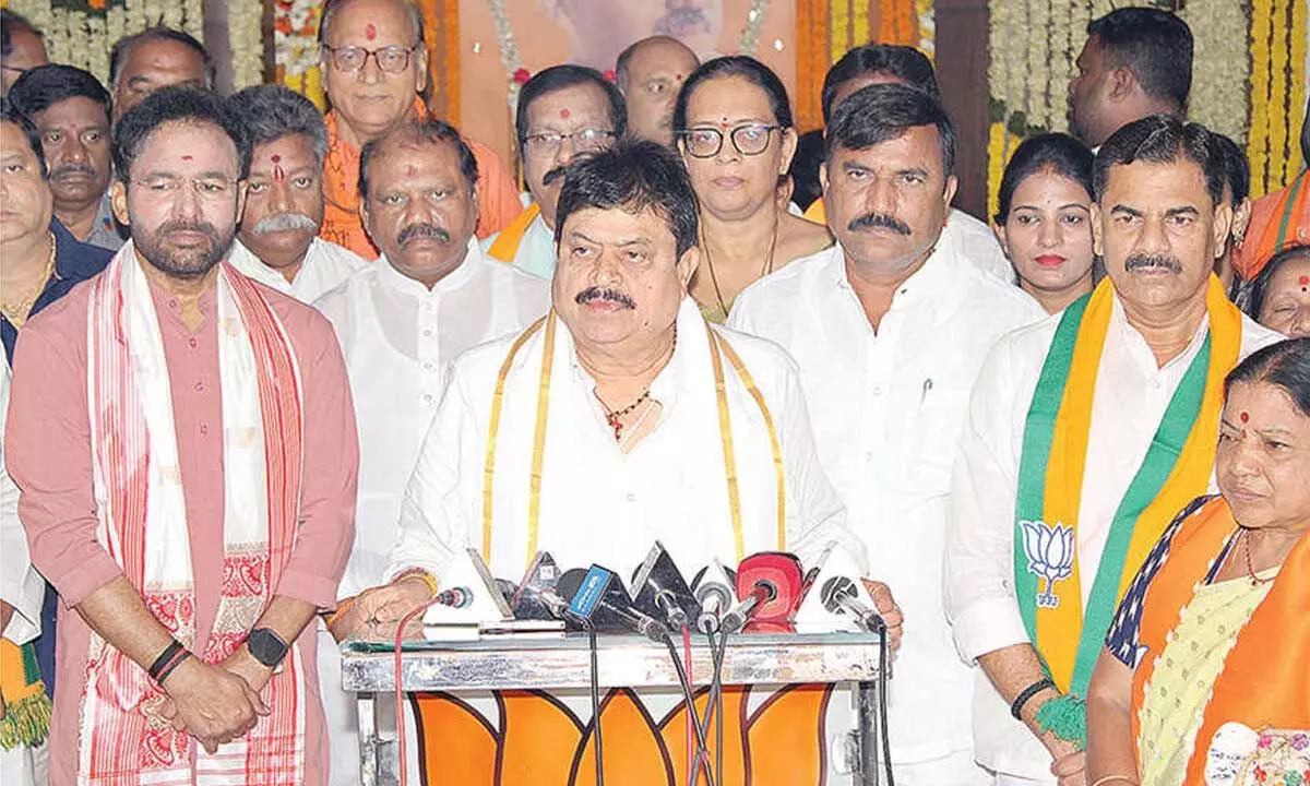 Toning up party from booth level our mission: TG BJP chief Toning up party from booth level our mission: TG BJP chief