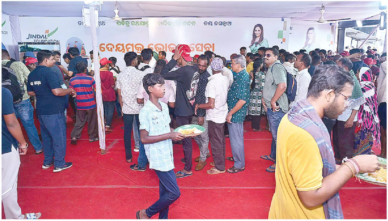 Jindal Foundation served 2 million meals during Rath Yatra