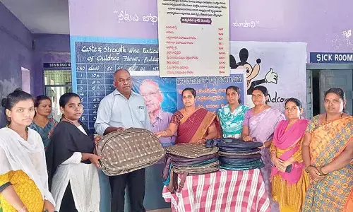 Cloth bags distributed to orphans