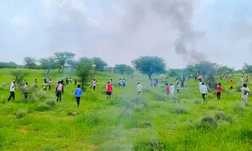 Two killed as IAFs Jaguar fighter jet crashes in Rajasthans Churu