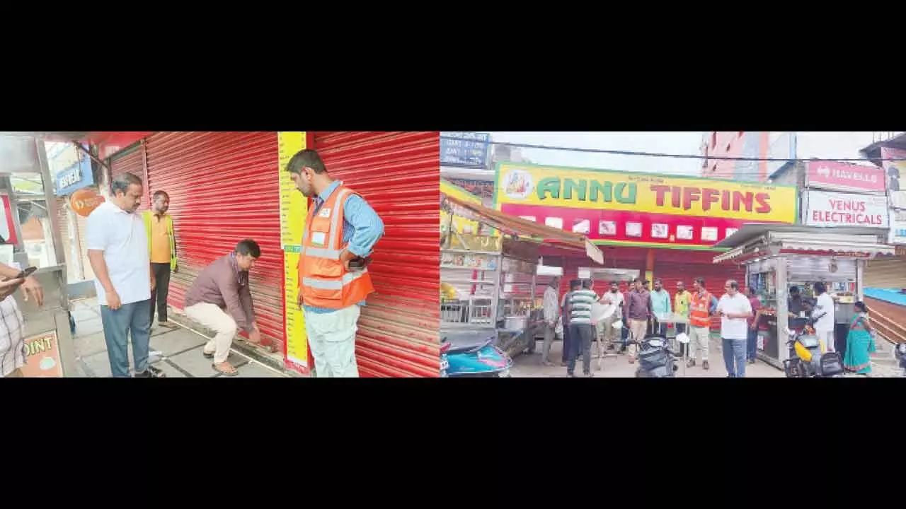 Civic body cracks down on unlicensed eateries in Rjnr Civic body cracks down on unlicensed eateries in Rjnr