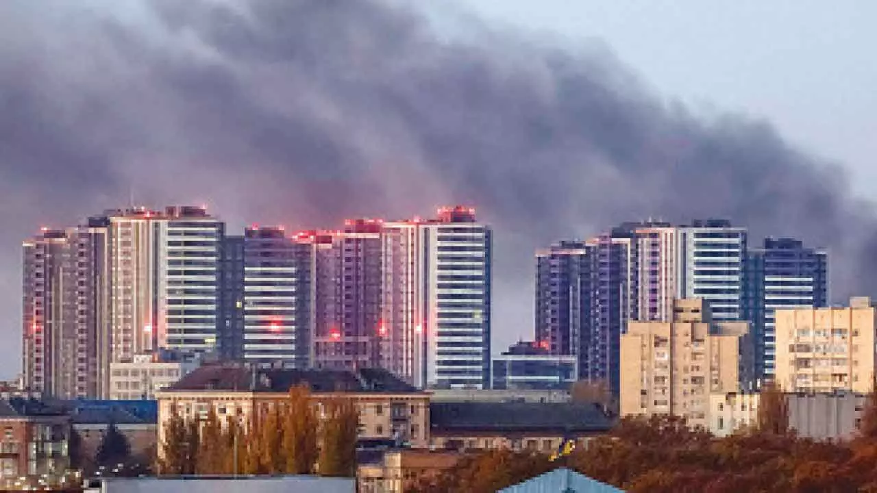 Russia pounds Ukraines second largest city with drone barrage Russia pounds Ukraines second largest city with drone barrage