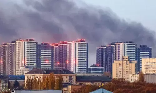 Russia pounds Ukraines second largest city with drone barrage