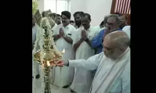 HM Shah inaugurates new Kerala BJP state committee office in Thiruvananthapuram