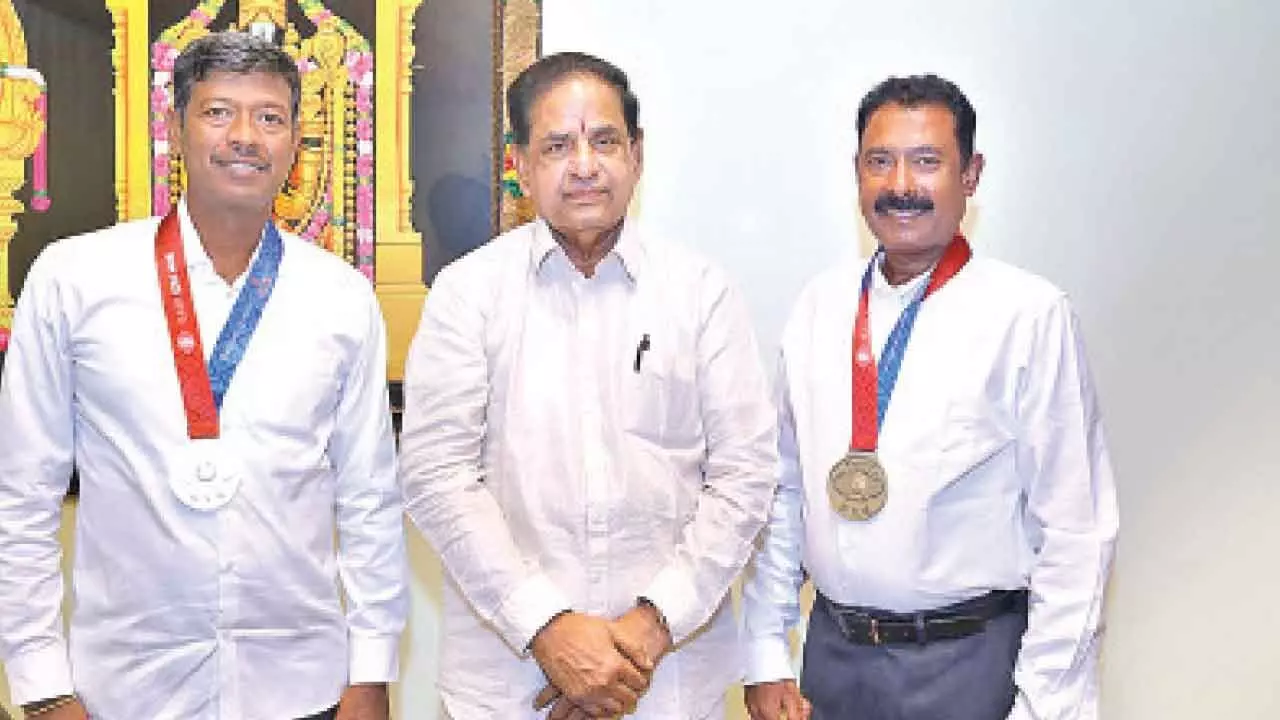 World Police Games: TTD chief pats VGOs for winning medals World Police Games: TTD chief pats VGOs for winning medals