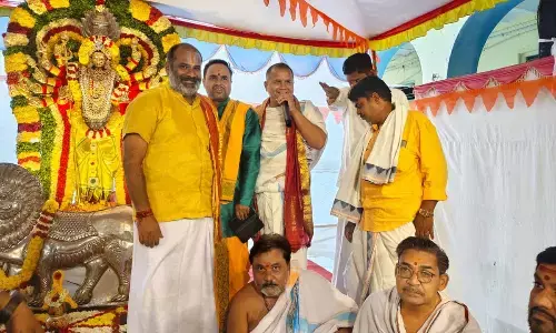Minister Konda Surekha Inaugurates Grand Pancha Kundatmaka Rudra Pashupata Homam in Jogulamba Gadwal