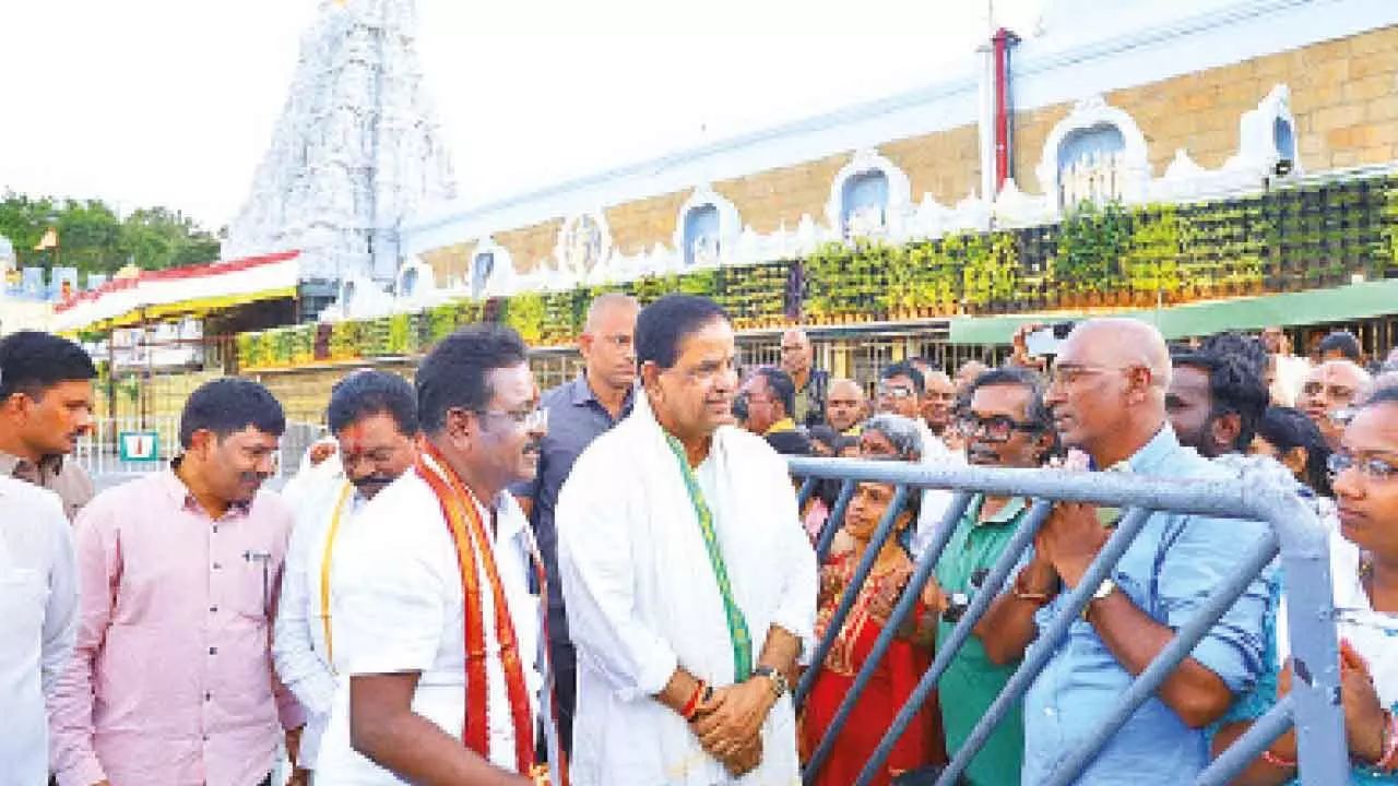TTD Chairman conducts surprise inspection at Tirumala TTD Chairman conducts surprise inspection at Tirumala