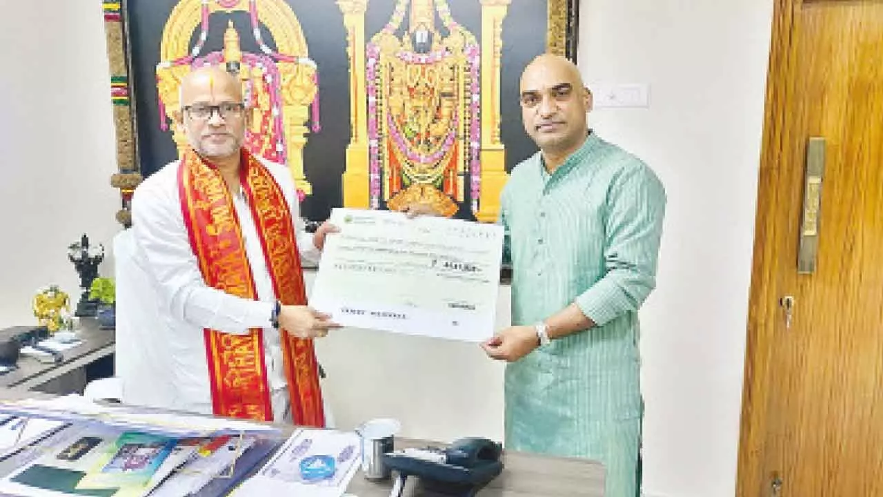 AP Grameena Bank donates Rs 44.81L to TTD