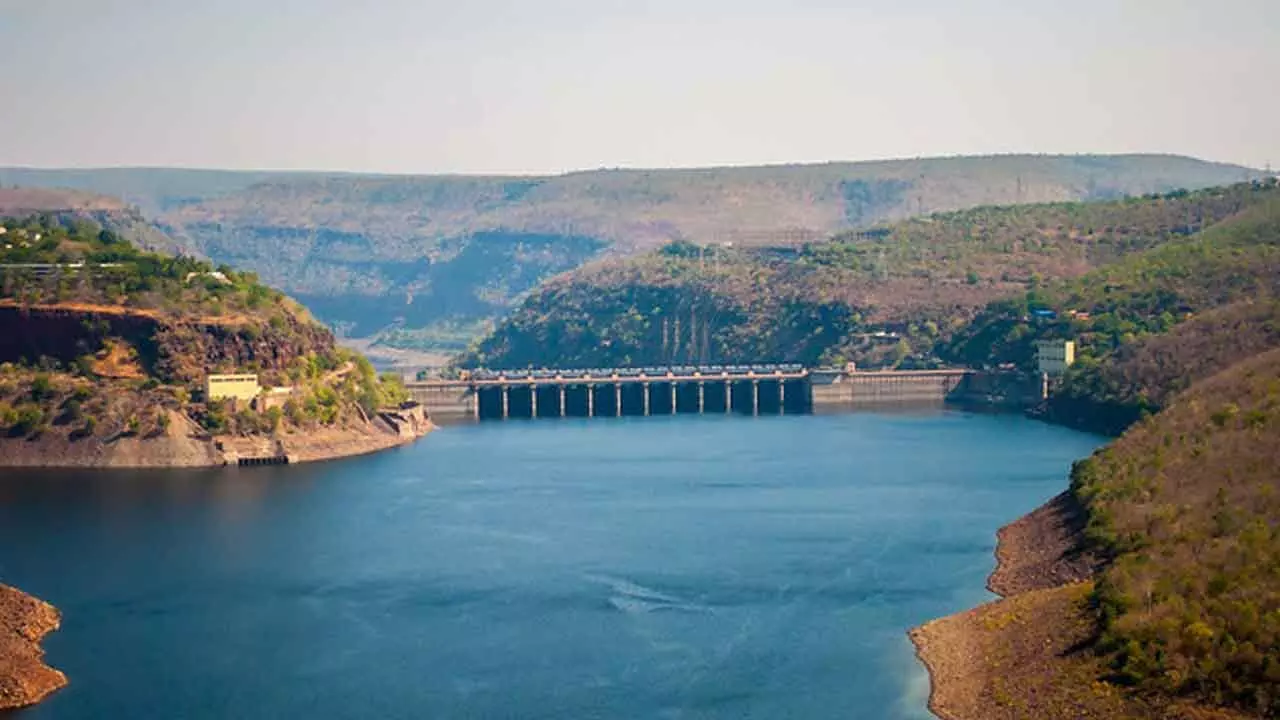 Low flood flow reported at Srisailam amidst high outflow