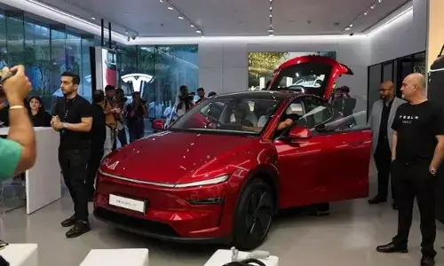 Tesla drives into India via import route with Model Y costing `60 lakh