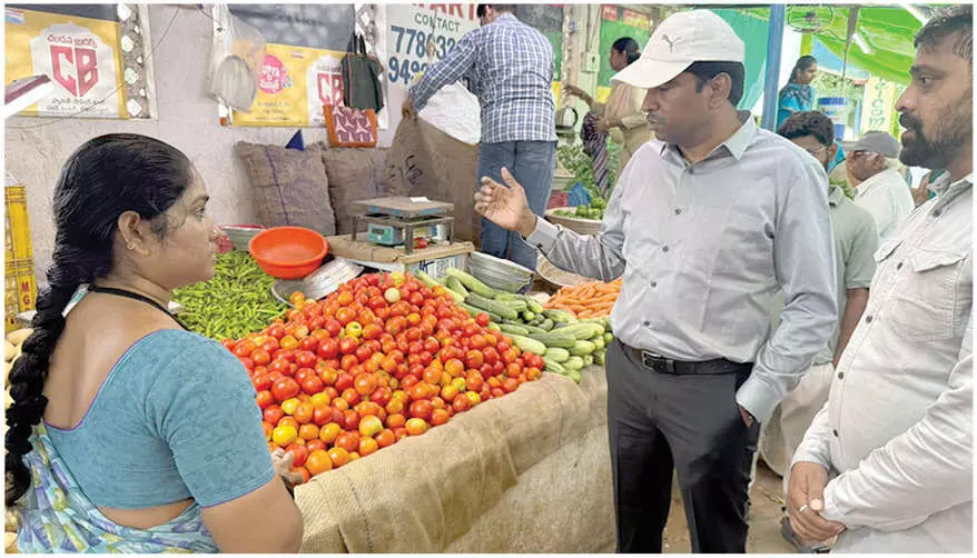 No room for middlemen in Rytu Bazars: Collector No room for middlemen in Rytu Bazars: Collector