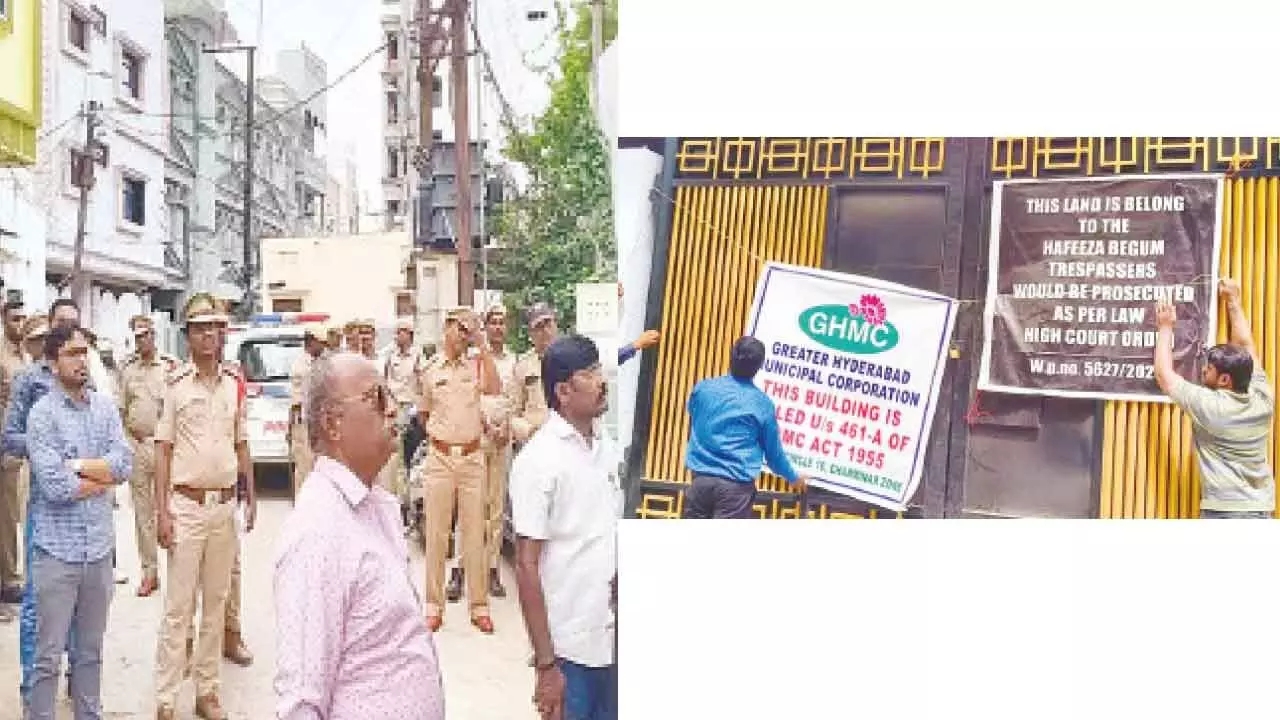 GHMC swings into action; razes illegal structures across Old City GHMC swings into action; razes illegal structures across Old City
