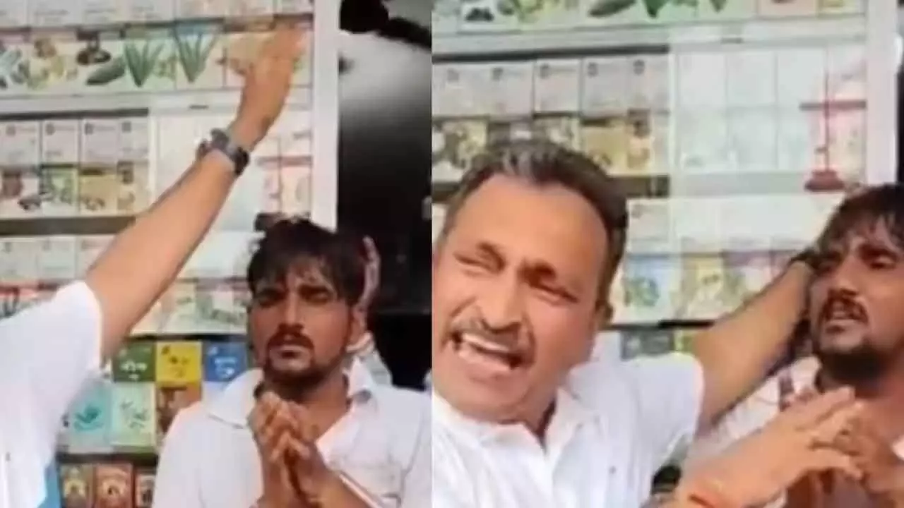 MNS Activists Confront Shopkeeper Over Anti-Marathi Social Media Post MNS Activists Confront Shopkeeper Over Anti-Marathi Social Media Post
