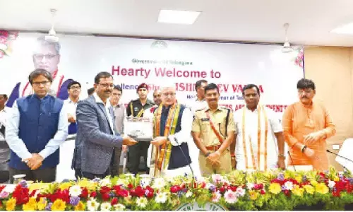 Governor Jishnu Dev interacts with poets, writers