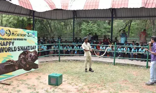 Hyderabad Zoo marks World Snake Day with engaging awareness programme