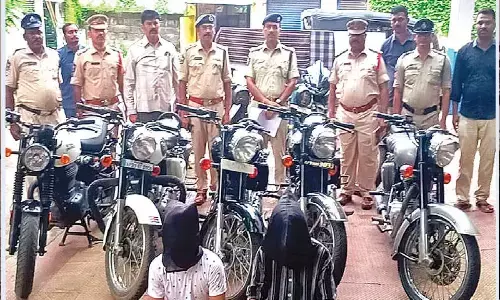Royal Enfield thief arrested