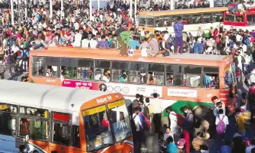 Chaos in Delhi as private bus fleet goes off-road